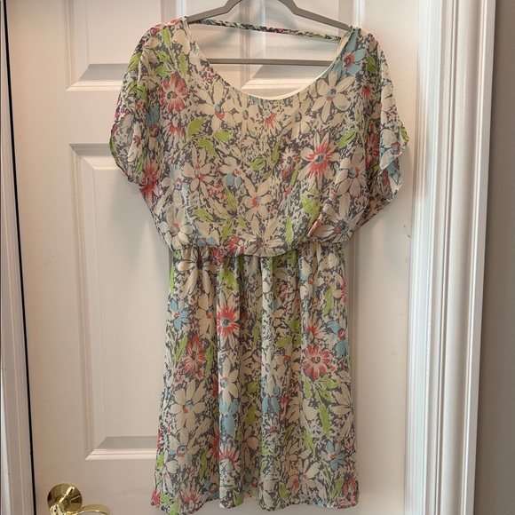 Lush Dresses & Skirts - Lush Multicolor Floral Tunic Dress